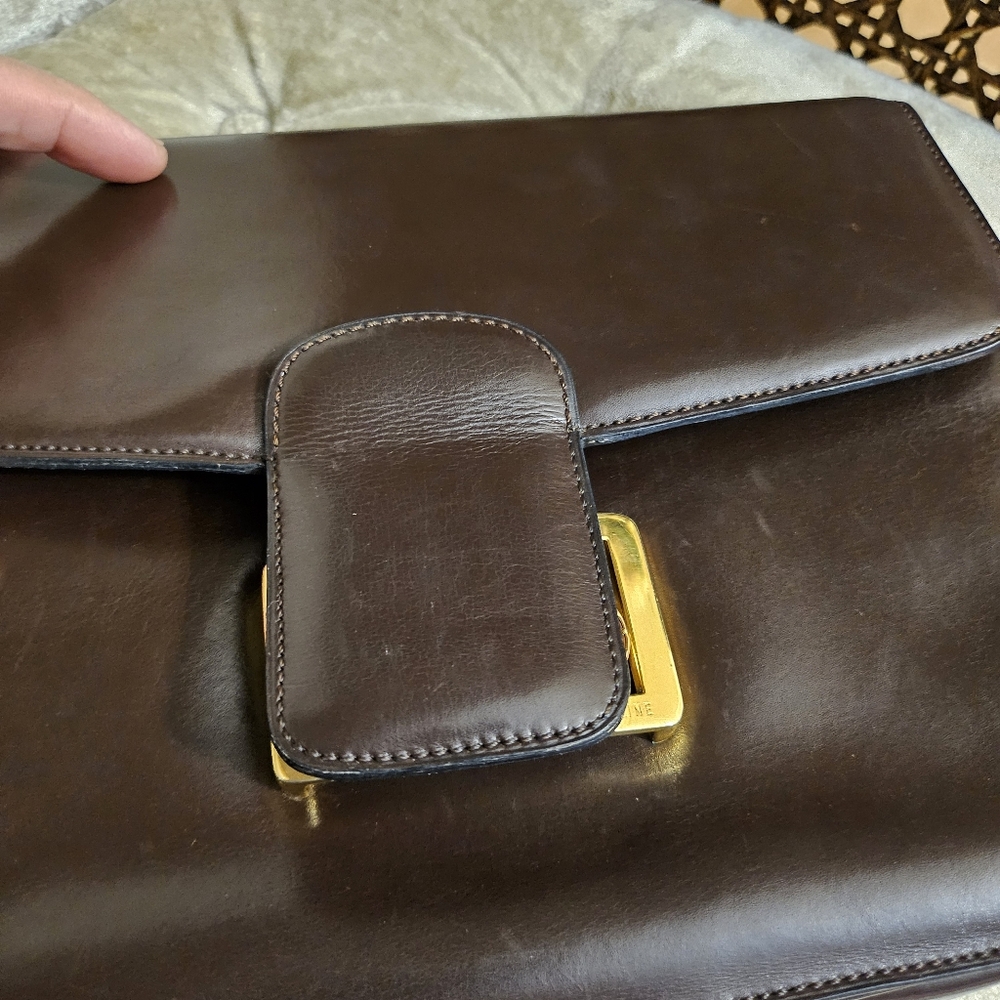 Authentic vintage Celine brown box  shoulder bag - Picture 10 of 16
